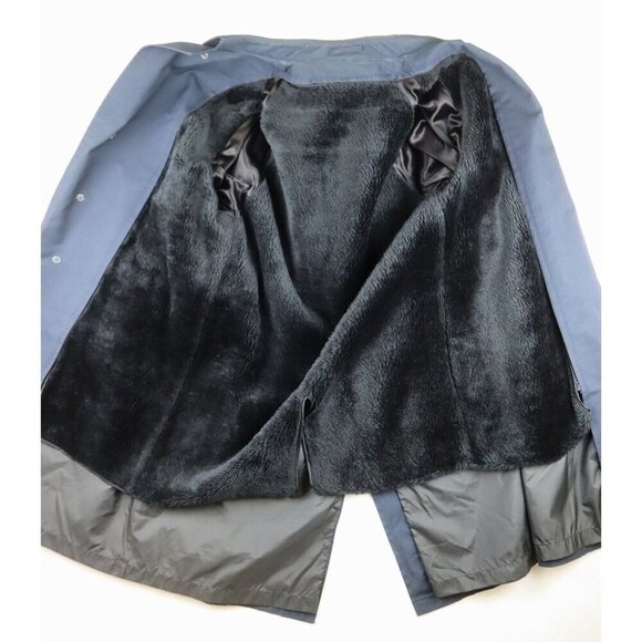 CLIPPER MIST - VINTAGE MEN'S NAVY BLUE TRENCH COAT JACKET W/ REMOVABLE LINER 42R - Picture 12 of 13